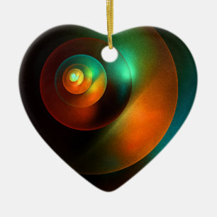 Farbige Kreise Modernes Abstraktes Kunstmuster #18 Keramik Ornament