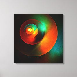 Farbige Kreise Modernes Abstraktes Kunstmuster #18 Leinwanddruck