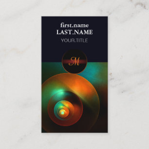 Farbige Kreise Modernes Abstraktes Kunstmuster #18 Visitenkarte
