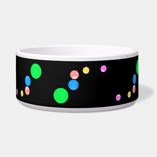 Farbige Kreise Pet Bowl Napf (Vorderseite)