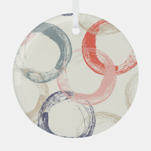 Farbige Kreise Pinsel Textur Muster Ornament Aus Glas