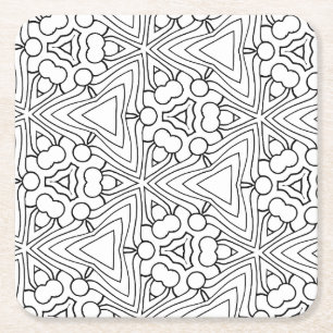 Farbige Kreise und Dreiecke Untersetzer