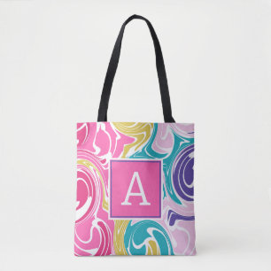 Farbige, kreisförmige Monogramm Personalisierte To