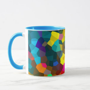 Farbige Kristalle Tasse