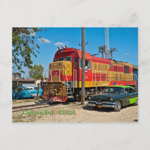 Farbige Kuba Postkarte