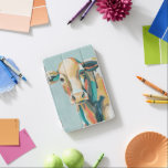 farbige Kuh iPad Mini Hülle<br><div class="desc">Dieses farbenfrohe Bild zeigt ein orangefarbenes und aquamarines Portrait | Nach Grace Popp</div>