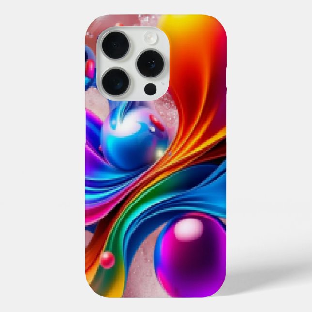 Farbige Kunst  Case-Mate iPhone Hülle (Rückseite)