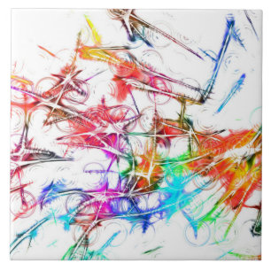 Farbige Kunst Fliese