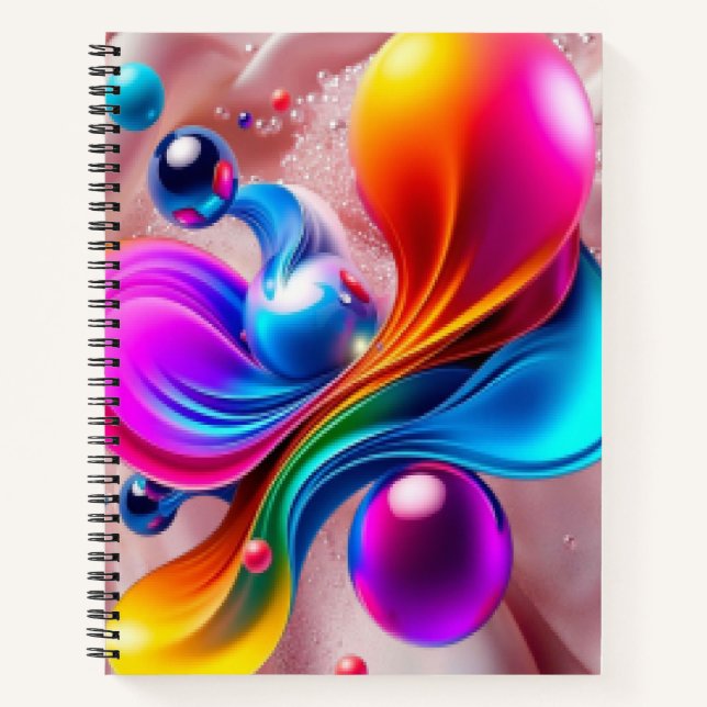 Farbige Kunst  Notizbuch (Vorderseite)