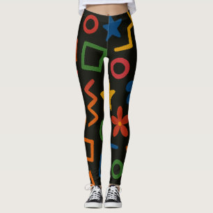 Farbige künstlerische Hintergrund Leggings