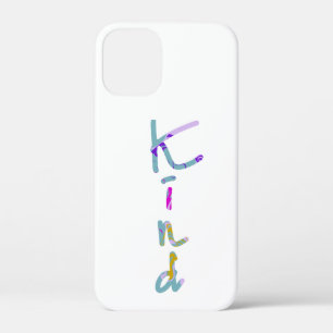 Farbige künstlerische KIND-Typografie Inspirierend Case-Mate iPhone Hülle