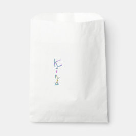Farbige künstlerische KIND-Typografie Inspirierend Geschenktütchen