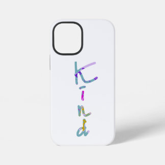 Farbige künstlerische KIND-Typografie Inspirierend iPhone 12 Mini Hülle