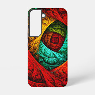 Farbige künstlerische moderne abstrakte Kunstmuste Samsung Galaxy Hülle