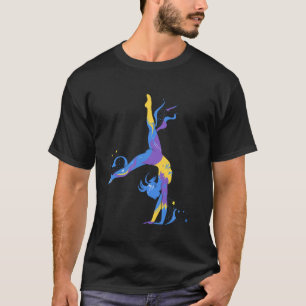 Farbige Künstlerische Turnen Spritzfarbe Sport Bek T-Shirt