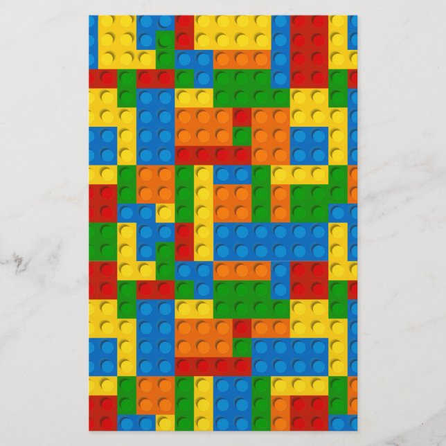 farbige Kunststoffblöcke Briefpapier (Vorderseite)