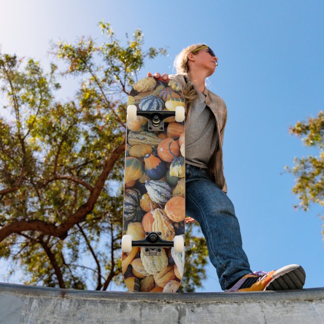 Farbige Kürbisse A  Skateboard (Außenbereich 1)