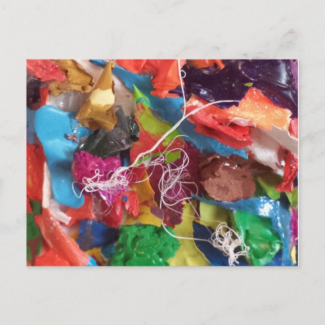 Farbige Lackfelle Mini-Baugruppe Postkarte (Vorderseite)