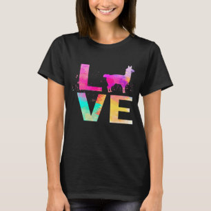Farbige Lama-Mutter Lama T-Shirt