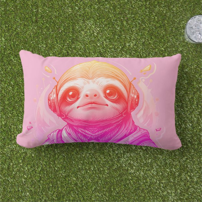 Farbige Lampen, Coole Streifen 33 x 53 Baumwolle Kissen Für Draußen (Gras)