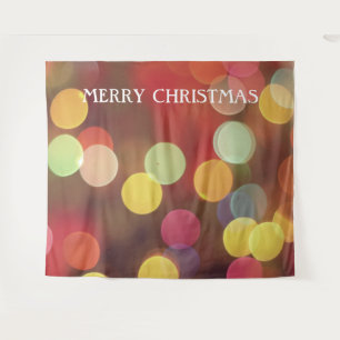 Farbige Lampen Weihnachts-Foto Stand Hintergrund Wandteppich