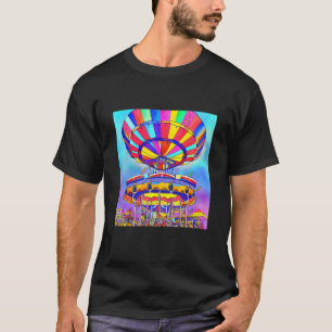 Farbige Landkreis Fair Pop Graphics Vintag Retro S T-Shirt