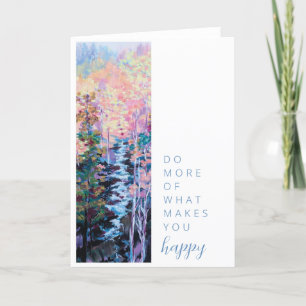 Farbige Landschaftlich machen mehr Dankeskarte