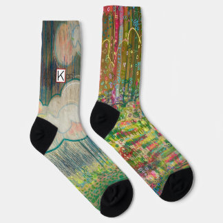 farbige Landschaftssocken Socken