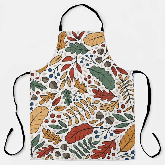 Farbige Leaf-Quadrat-Gestaltung im Herbst Schürze (Vorderseite)