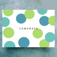 Farbige leere Gratulationskarte