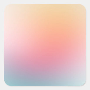 Farbige Leere Vorlage Gelb Pink Blau Lila Quadratischer Aufkleber