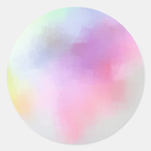 Farbige Leere Vorlage Moderne Abstrakte Elegante Runder Aufkleber