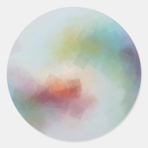 Farbige leere Vorlage moderne abstrakte Kunst tren Runder Aufkleber