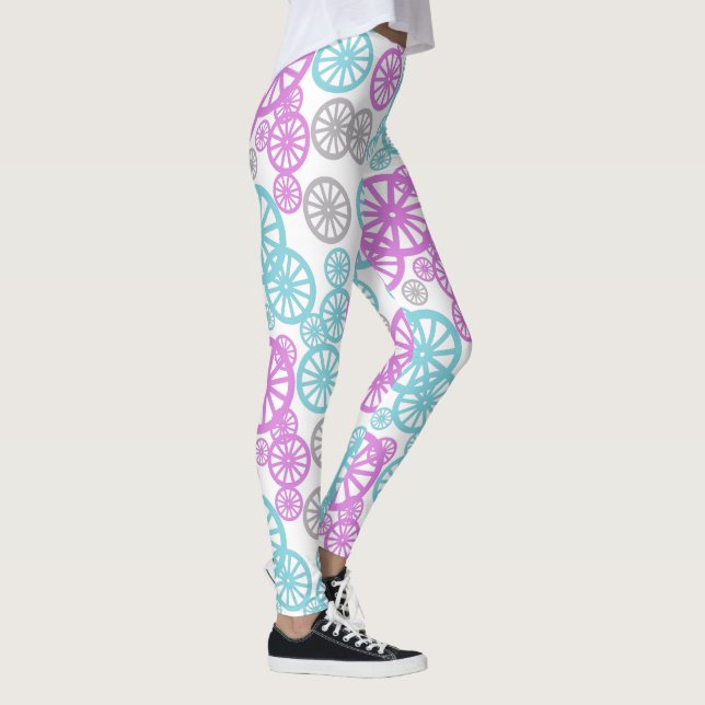 Farbige Leggings des phantastischen Radtyps in Pas (Rechts)
