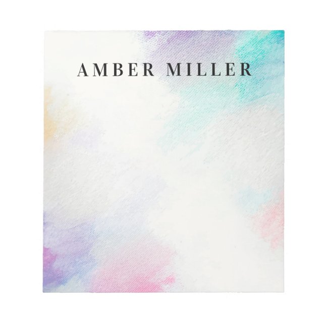 Farbige Leinwand Notizblock (Vorderseite)