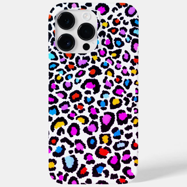 Farbige Leopard-Printwerbung Case-Mate iPhone Hülle (Rückseite)