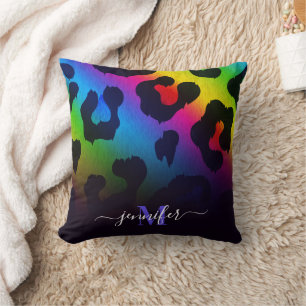 Farbige Leopardendrucke Kissen