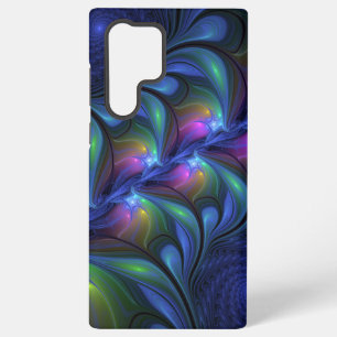 Farbige Leuchtende Abstrakte Blaue Rosa Grüne Frak Samsung Galaxy Hülle