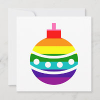 Farbige LGBTQ Pride Rainbow Flag Christmas Bauble