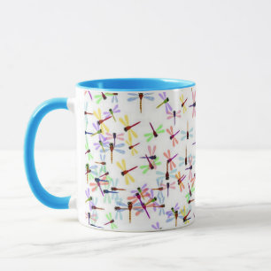farbige Libellen Tasse