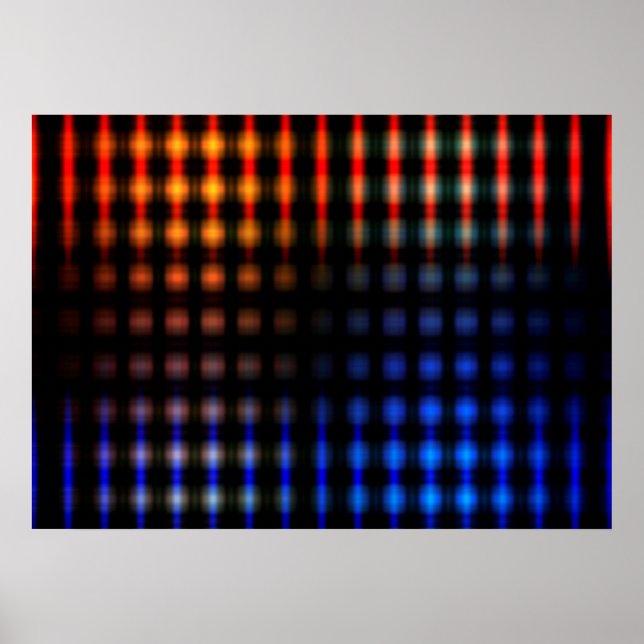 Farbige Lichter Poster (Vorne)