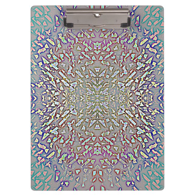 Farbige Lichtreflektionen Klemmbrett (Vorderseite)