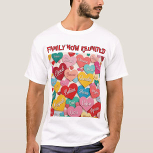 Farbige Liebe Herz Typografie Design Mens Tshirt