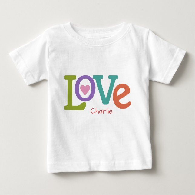 Farbige Liebe individuelle Name Shirts & Jacken (Vorderseite)