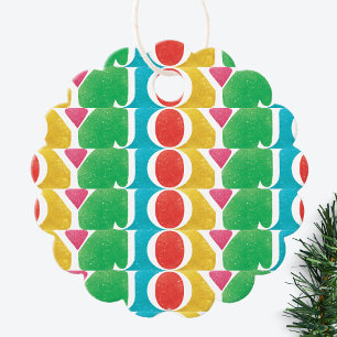 farbige LIEBE PEACE JOY Foto Rahmen Geschenkanhänger