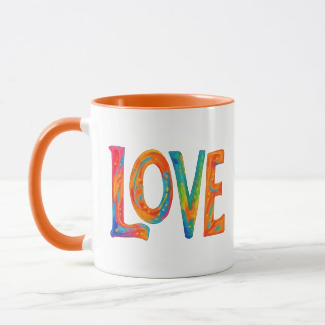 Farbige Liebe Tasse (Links)