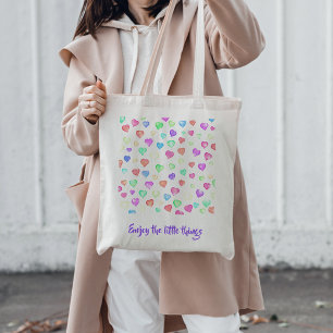 Farbige Lieben formen die Tote Tasche