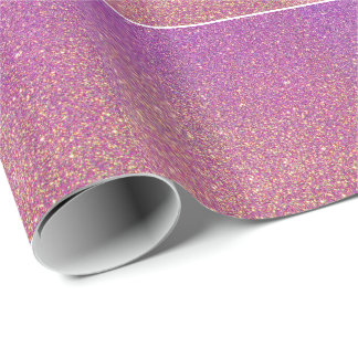 Farbige Lila Glam Imitate Glitzer Geschenkpapier
