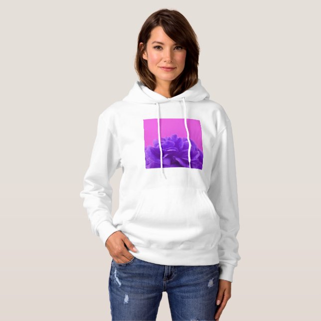 Farbige Lila Himbeere Hoodie (Vorne ganz)