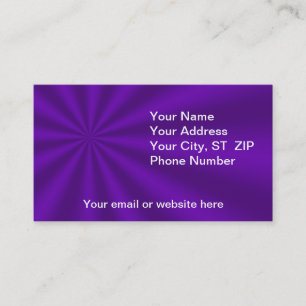 Farbige Lila Sternexplosion Business Cards Visitenkarte